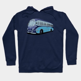 1952 AEC Regal Coach in light and dark blue Hoodie